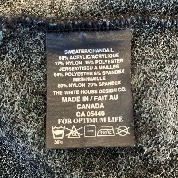 VGUC Sympli grey heather knit long sleeve hi low sweater, longer in back - Picture 8 of 9